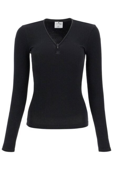 COURREGES Fitted Long-sleeve Top