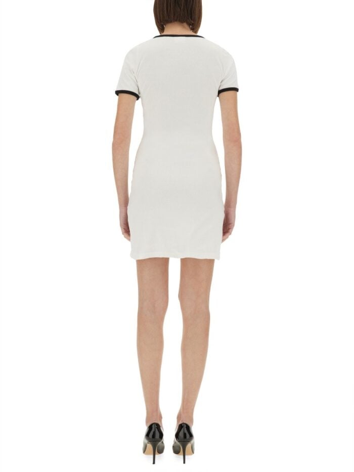 COURREGES "HOLISTIC CONTRAST" MINI DRESS