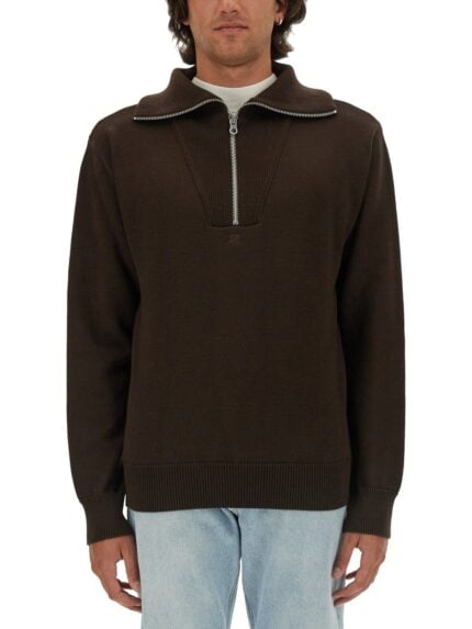COURREGES KNITTED POLO.