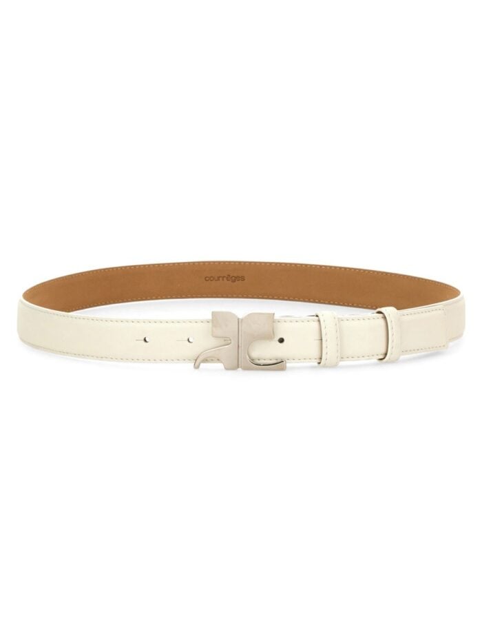 COURREGES LEATHER "AC" BELT
