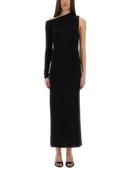 COURREGES LONG ONE-SHOULDER DRESS