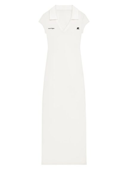 COURREGES LONG SPORTS POLO SHIRT DRESS