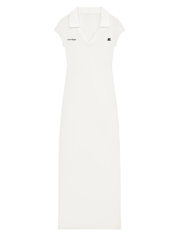 COURREGES LONG SPORTS POLO SHIRT DRESS
