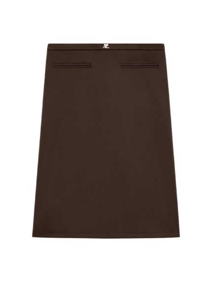COURREGES MIDI SKIRT WITH LOGO
