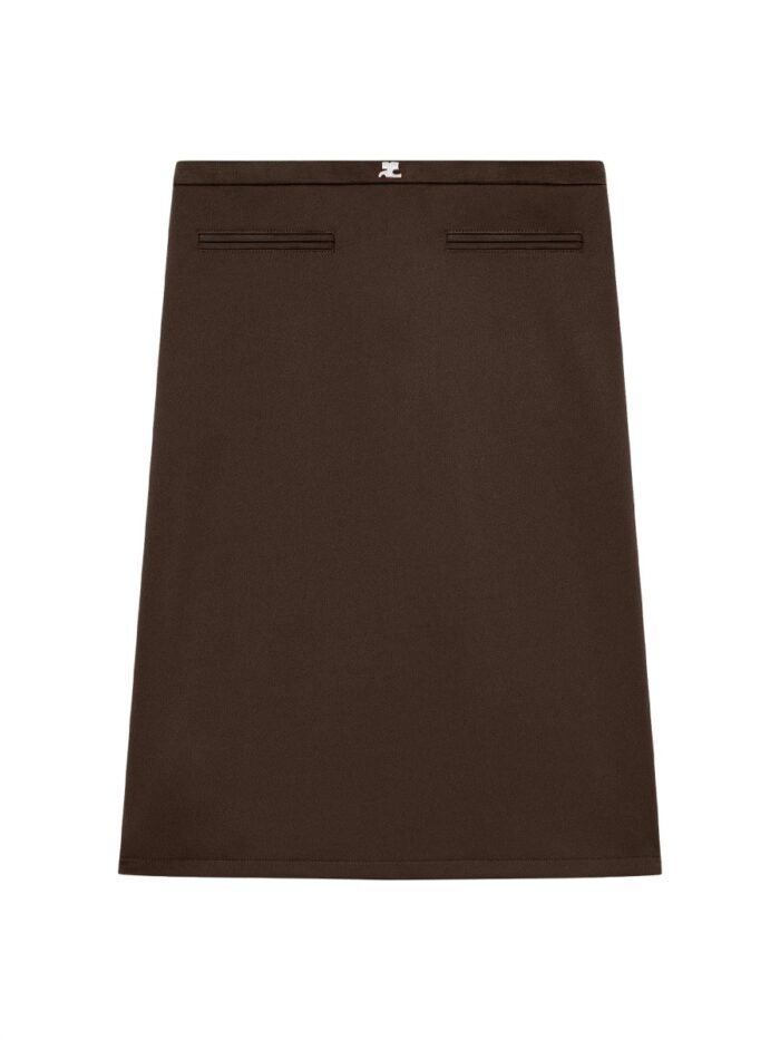 COURREGES MIDI SKIRT WITH LOGO