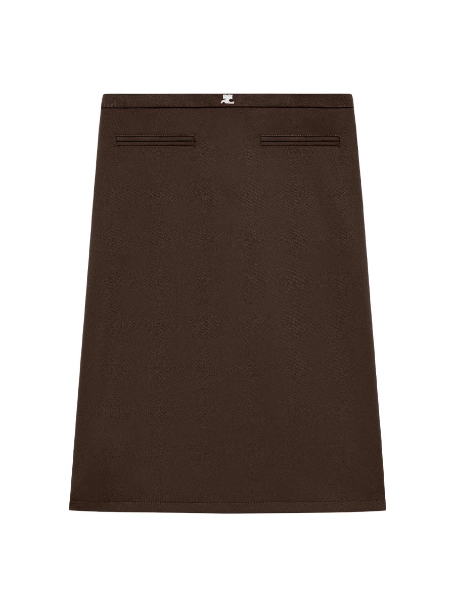 COURREGES MIDI SKIRT WITH LOGO