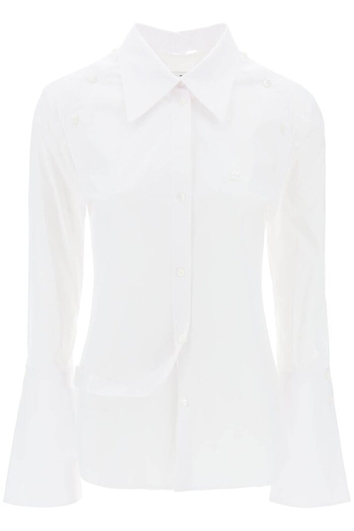 COURREGES Modular Cotton Poplin Shirt