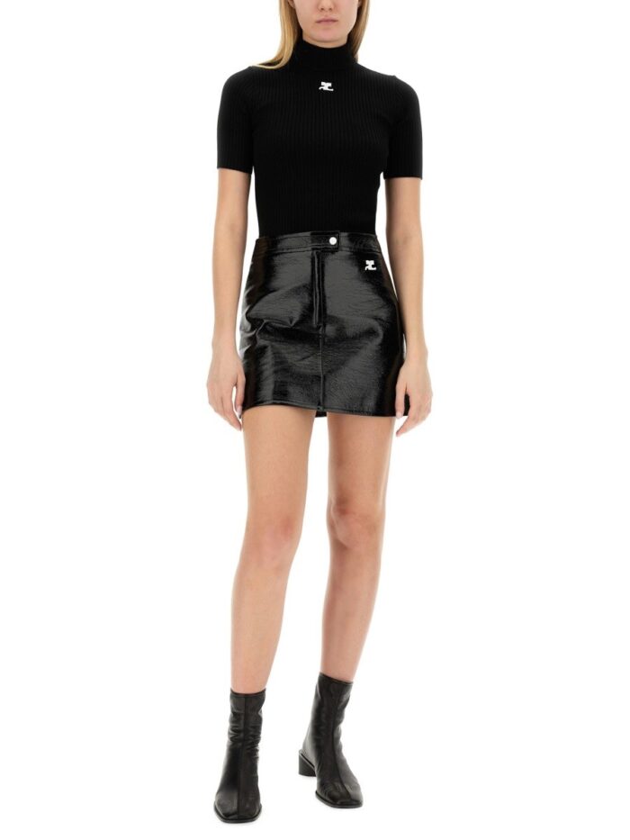 COURREGES "REEDITION" KNITTED T-SHIRT