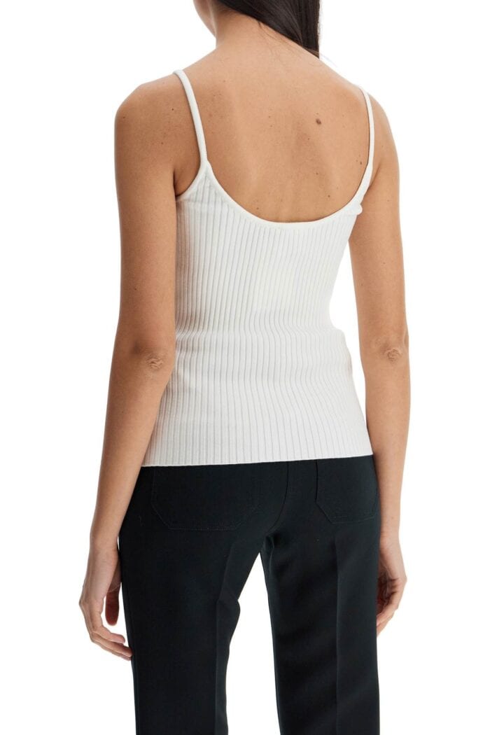 COURREGES Rib Knit Tank Top