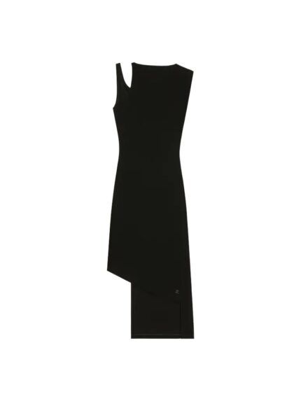 COURREGES RIBBED "OBLIQUE" DRESS