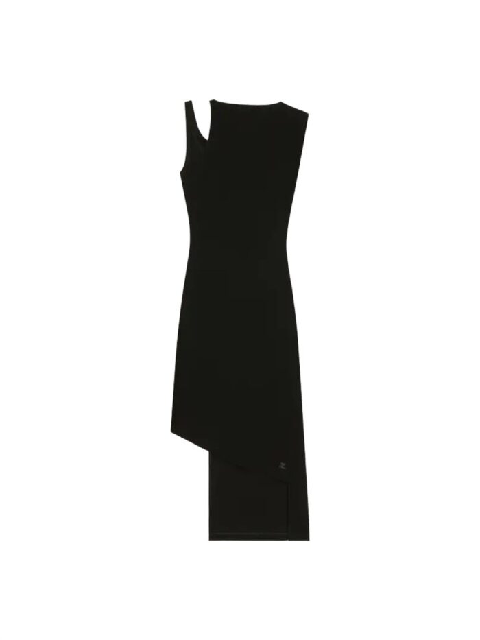 courreges ribbed "oblique" dress COURREGES RIBBED "OBLIQUE" DRESS
