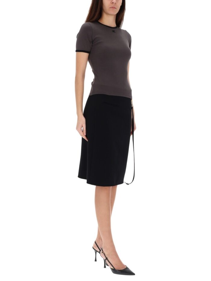 COURREGES "SIGNATURE CONTRAST" T-SHIRT