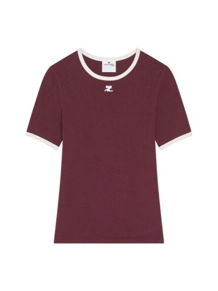 COURREGES "SIGNATURE CONTRAST" T-SHIRT