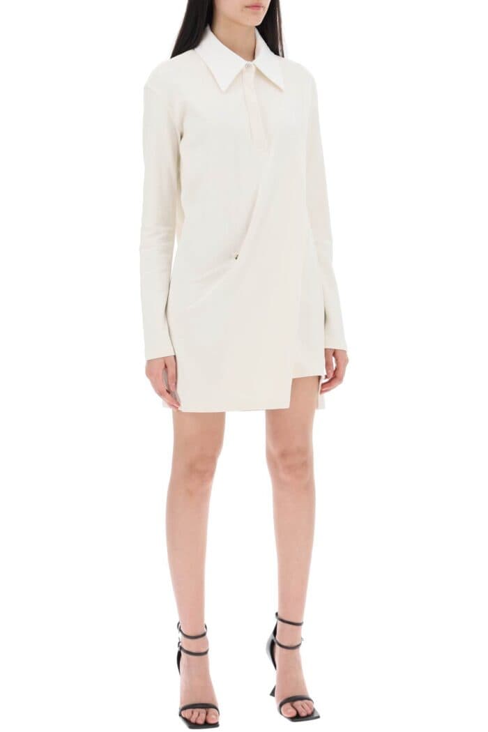 COURREGES Twisted Polo Mini Dress