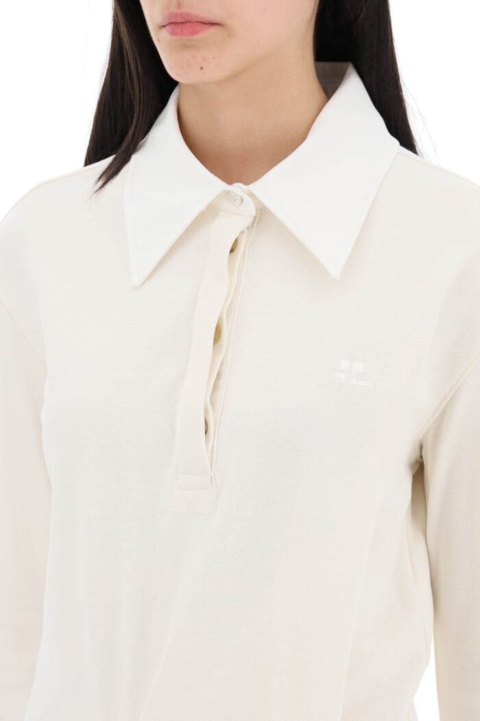 COURREGES Twisted Polo Mini Dress