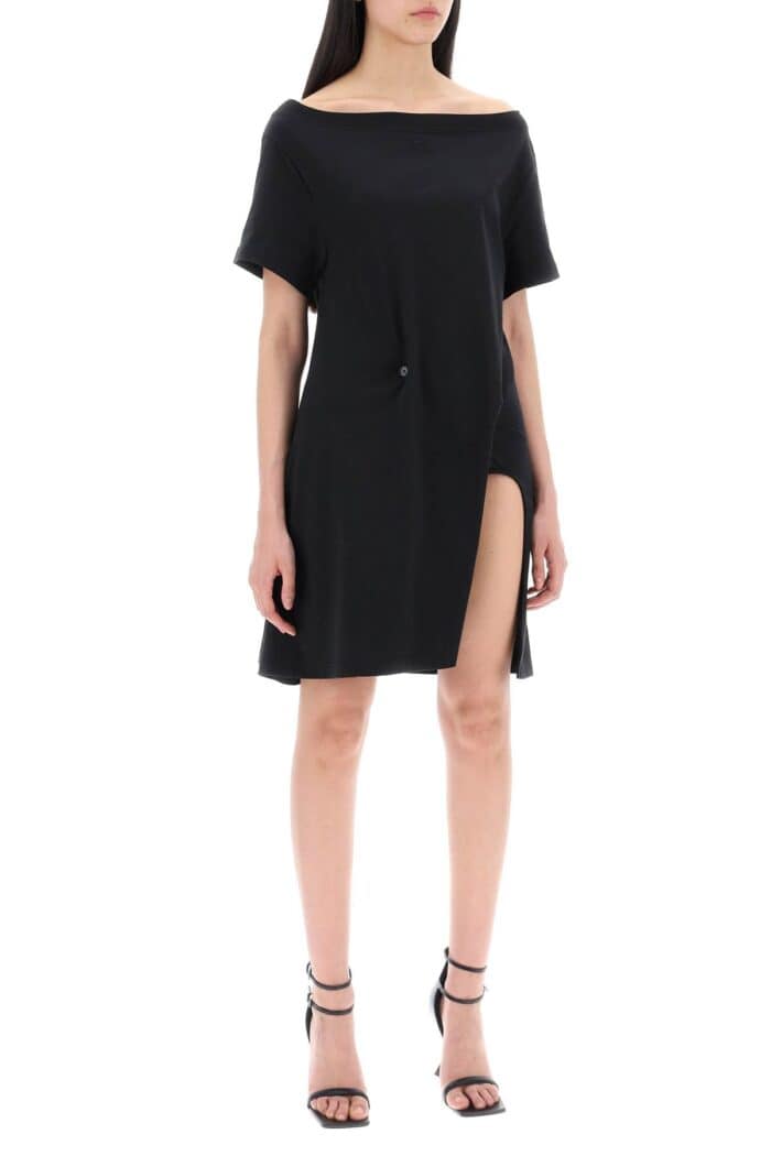 COURREGES Twisted T-shirt Mini Dress