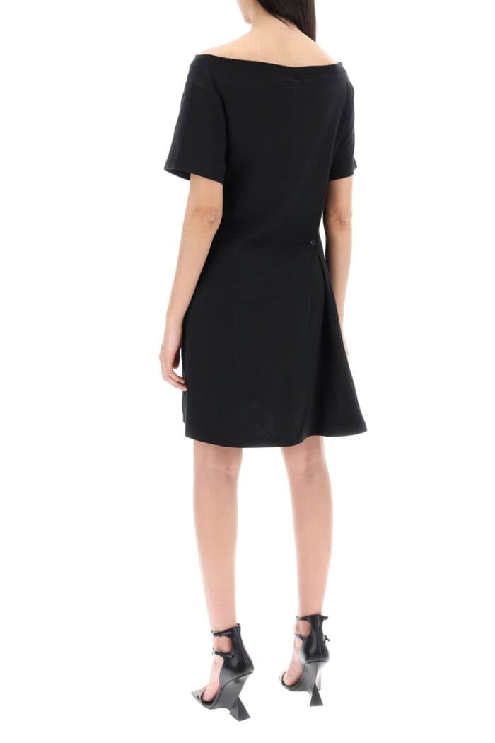 COURREGES Twisted T-shirt Mini Dress