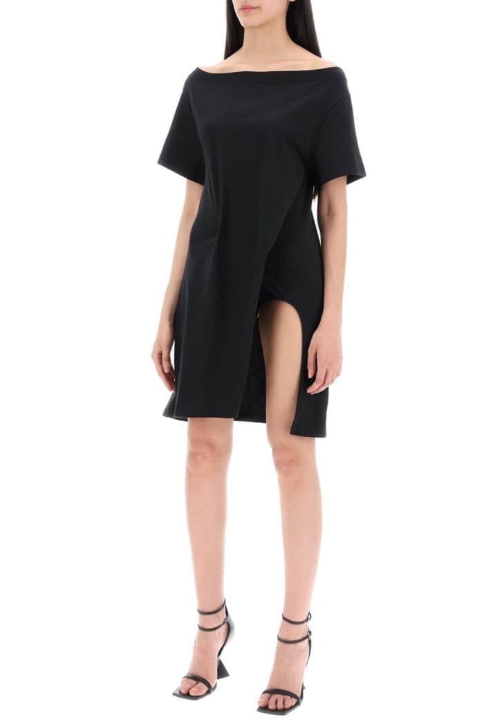 COURREGES Twisted T-shirt Mini Dress