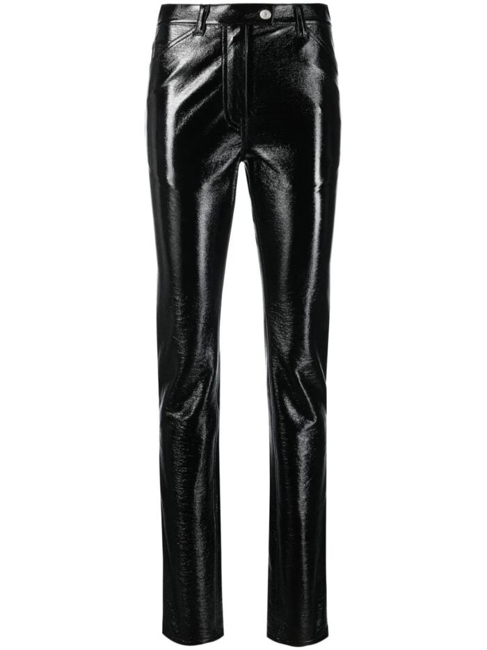 COURREGES Vinyl Adjusted Straight Pants