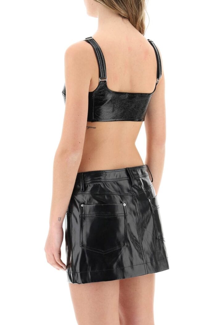 Courreges Vinyl Bralette Top