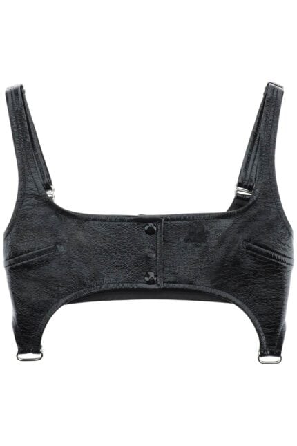 Courreges Vinyl Bralette Top