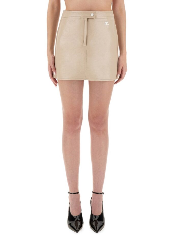 COURREGES VINYL MINI SKIRT "REEDITION"