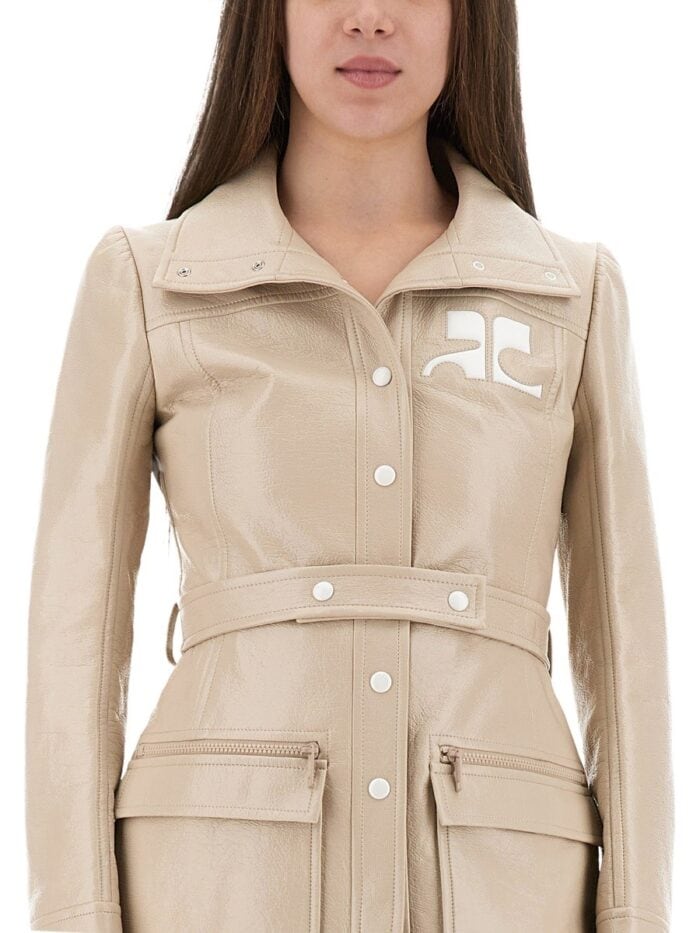 COURREGES VINYL TRENCH COAT "REEDITION"