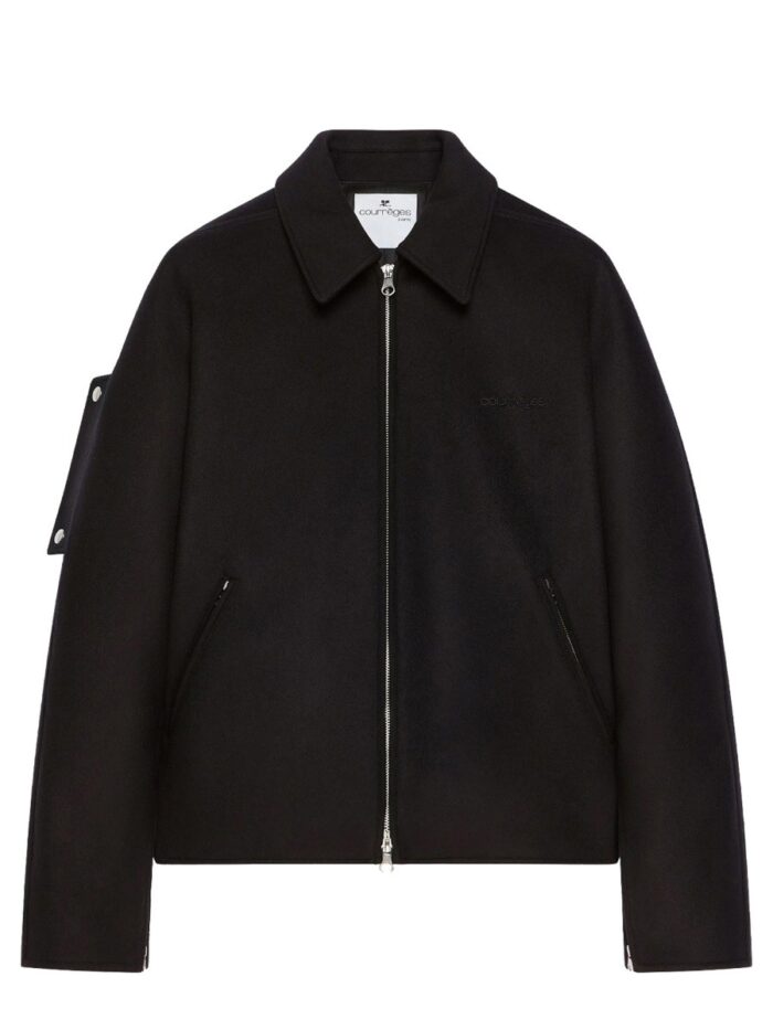 COURREGES WOOL BOMBER JACKET