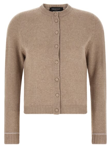 Fabiana Filippi Covered Buttons Cardigan