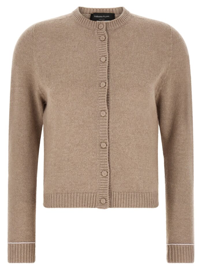Fabiana Filippi Covered Buttons Cardigan