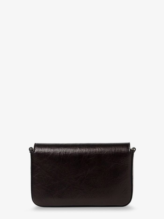 Fendi Crackled Leather Wallet On Chain Tube Crossbody Bag