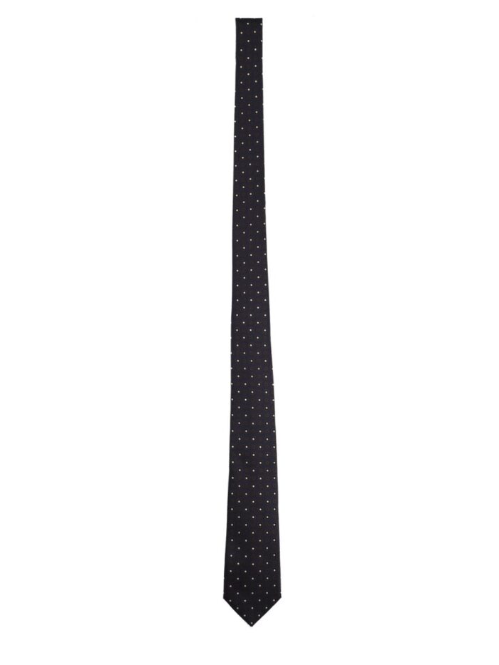 saint laurent cravatta in jacquard di seta Saint Laurent Cravatta In Jacquard Di Seta