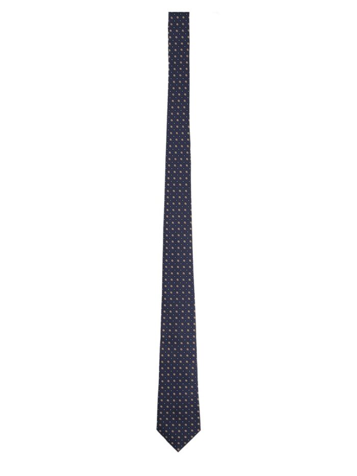 Saint Laurent Cravatta In Jacquard Di Seta