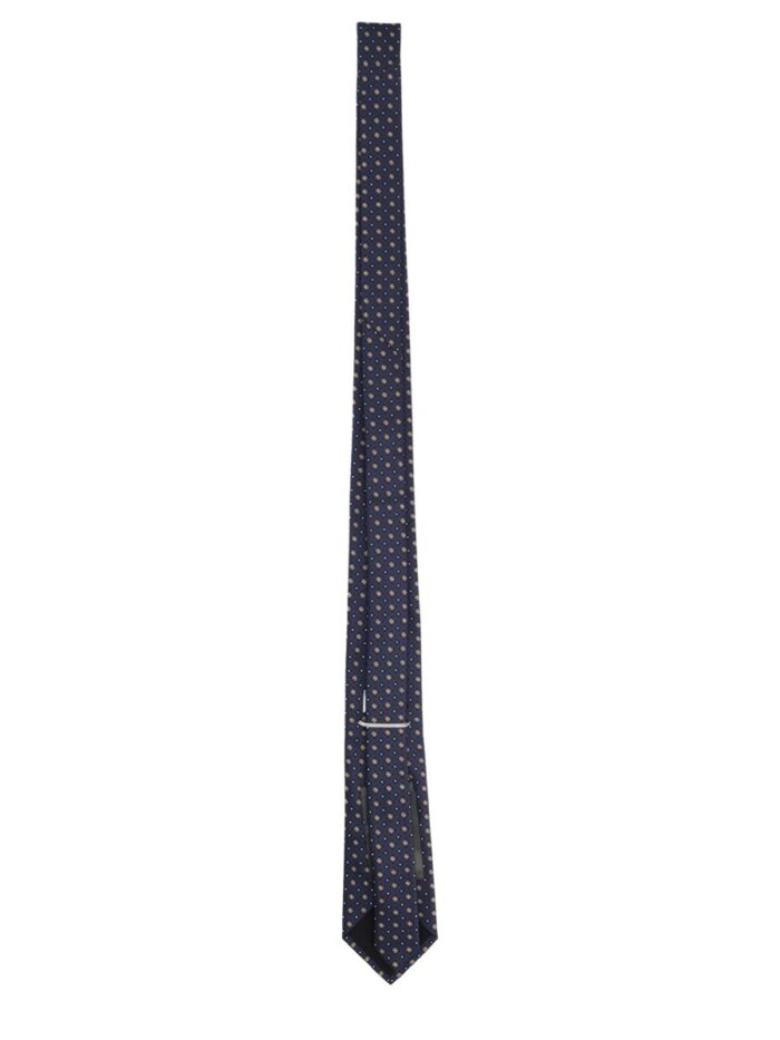 Saint Laurent Cravatta In Jacquard Di Seta