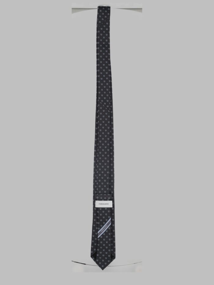 Ferragamo Cravatta In Seta Stampata