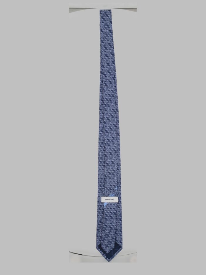 Ferragamo Cravatta In Seta Stampata