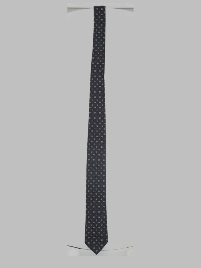Ferragamo Cravatta In Seta Stampata