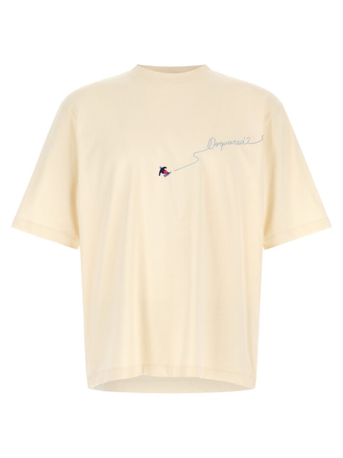 dsquared2 cream 'snowy dream' t shirt Dsquared2 Cream 'Snowy Dream' T-shirt