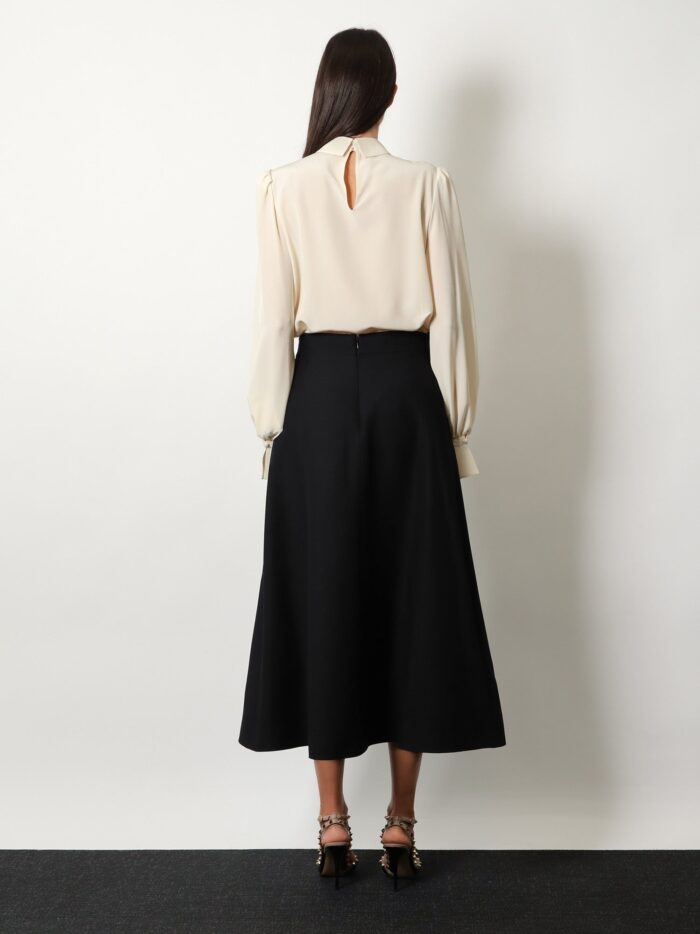 Valentino Garavani Crepe Couture Midi Skirt