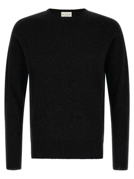MA'RY'YA Crew-Neck Sweater With Slits