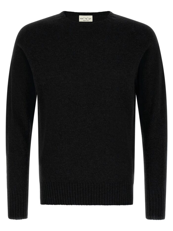 ma'ry'ya crew neck sweater with slits MA'RY'YA Crew-Neck Sweater With Slits