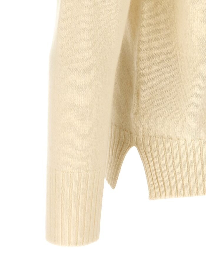 MA'RY'YA Crew-Neck Sweater With Slits