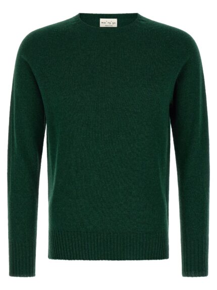 MA'RY'YA Crew-Neck Sweater With Slits