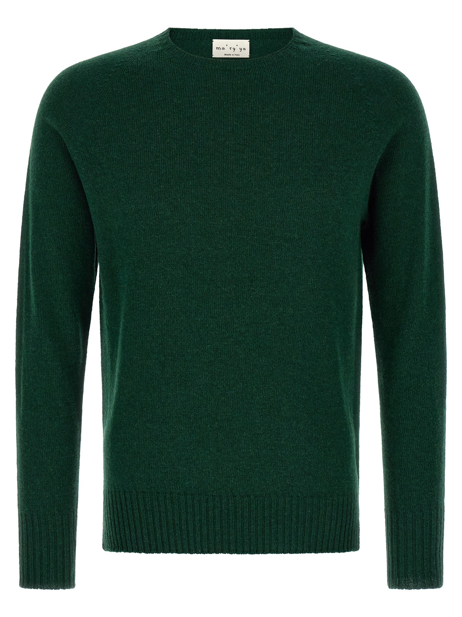 MA'RY'YA Crew-Neck Sweater With Slits
