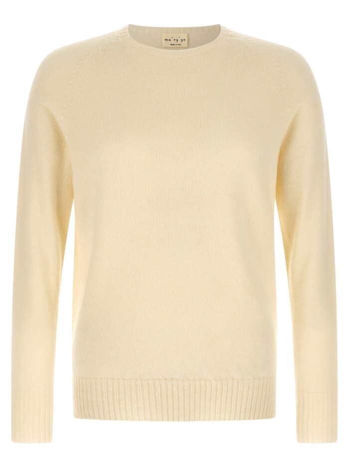 ma'ry'ya crew neck sweater with slits MA'RY'YA Crew-Neck Sweater With Slits