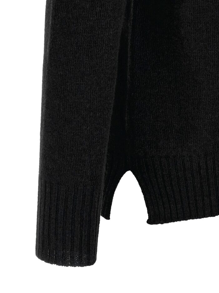 MA'RY'YA Crew-Neck Sweater With Slits