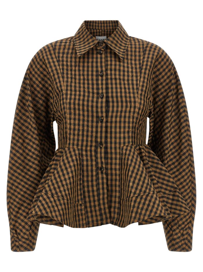 ganni 'crinckled taffetà' blouse GANNI 'Crinckled Taffetà' Blouse