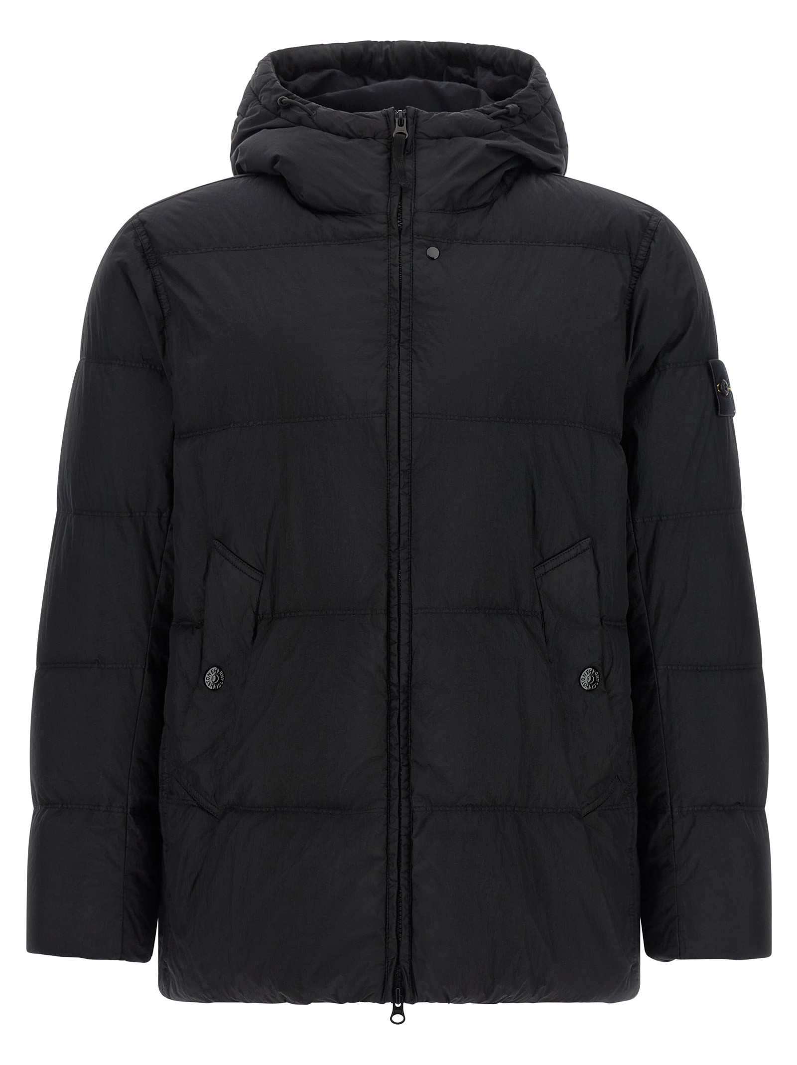 Stone Island Crinkled-effect Down Jacket