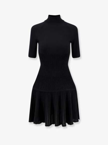ALAIA Crinoline Wool Blend Short Dress
