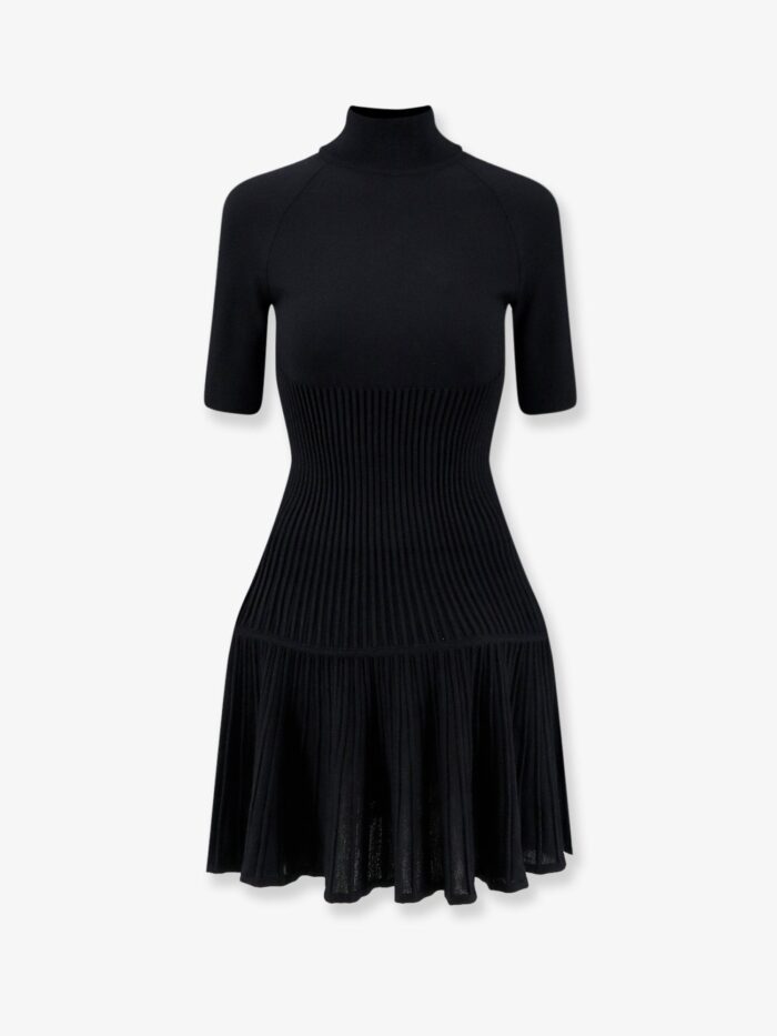 alaia crinoline wool blend short dress ALAIA Crinoline Wool Blend Short Dress